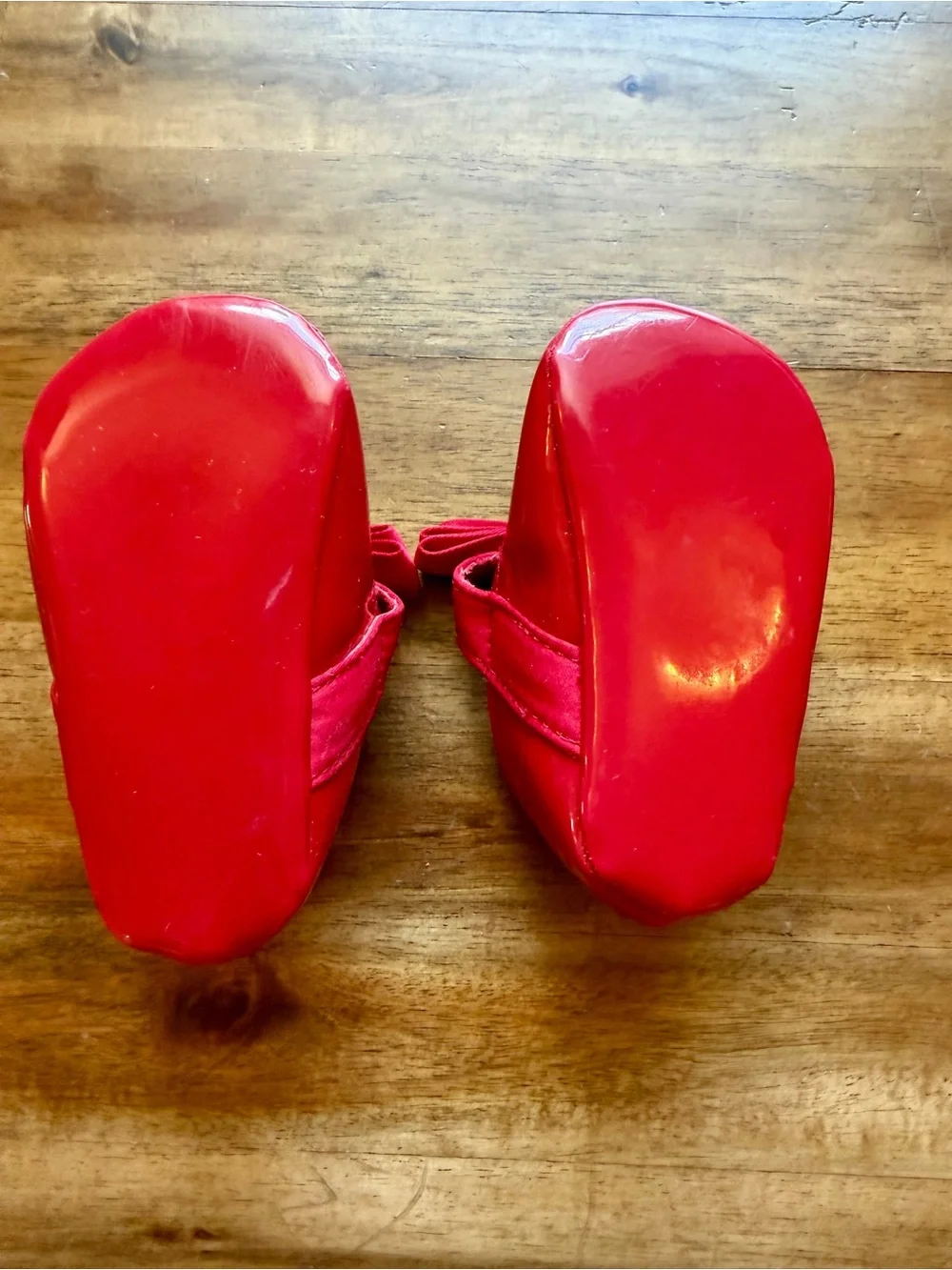 Baby Deer Girls Red Patent Leather Mary Jane Shoes with Bow Baby Size 2 Classic